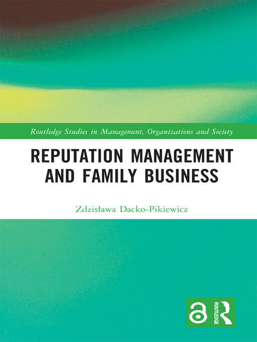 Title details for Reputation Management and Family Business by Zdzisława Dacko-Pikiewicz - Available